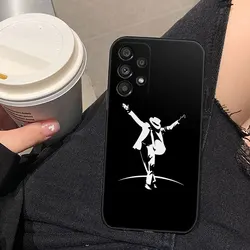 M - Michael J - Jackson Design Phone Case - Stylish and Durable Protective Cover - Samsung A73 4G 5G (BSBLA01)