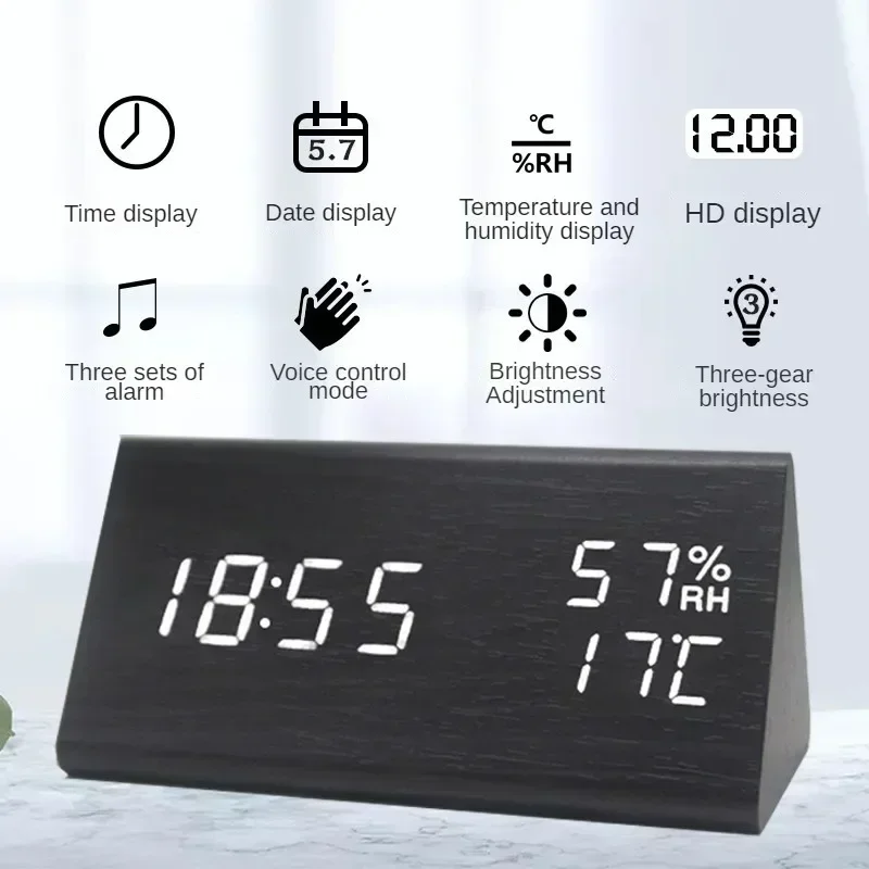 Simple LED Digital Alarm Clock for Home & Study Rooms 4