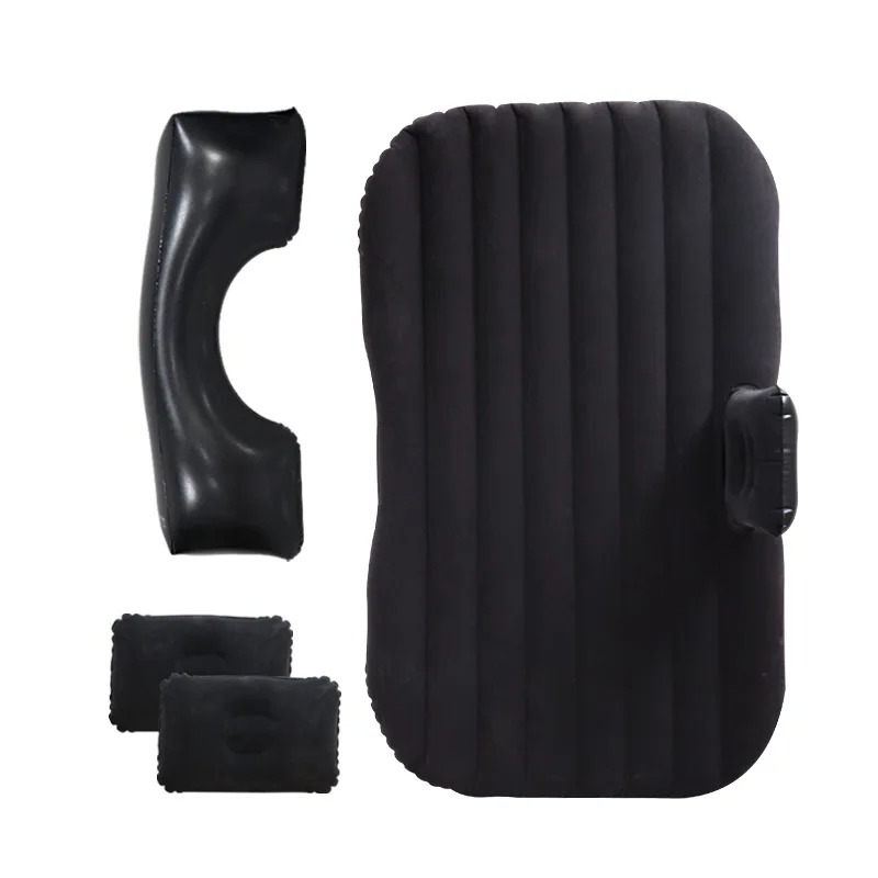 Cama inflable para coche, colchón de aire para asiento trasero de viaje con bomba, descanso, sueño, Camping