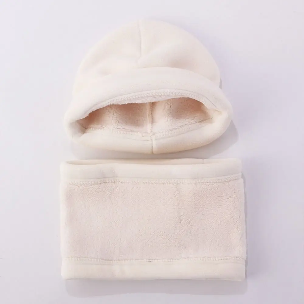 Cotton Kids Hat Scarf Set Cartoon Beanies Warm Design