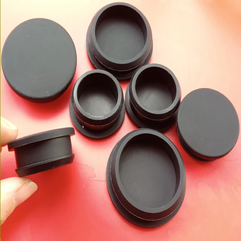 

Black/White Silicone Rubber Snap-on Hole Plug 32.6mm to 50.6mm Dustproof Waterproof Seal Stopper