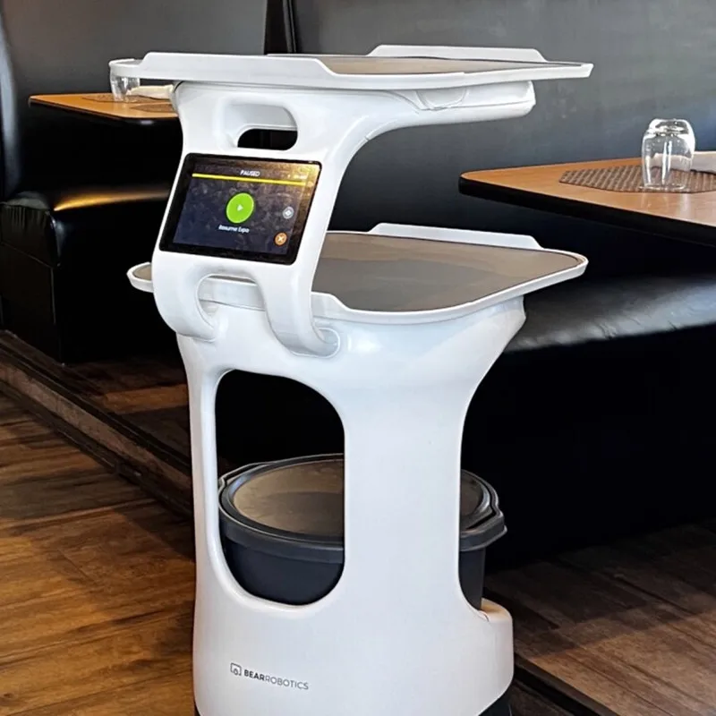 Robot da cameriere Uwant Hotel Conservazione di cibo Robot da consegna commerciale Robot da cameriere per consegna bevande - immagine 2