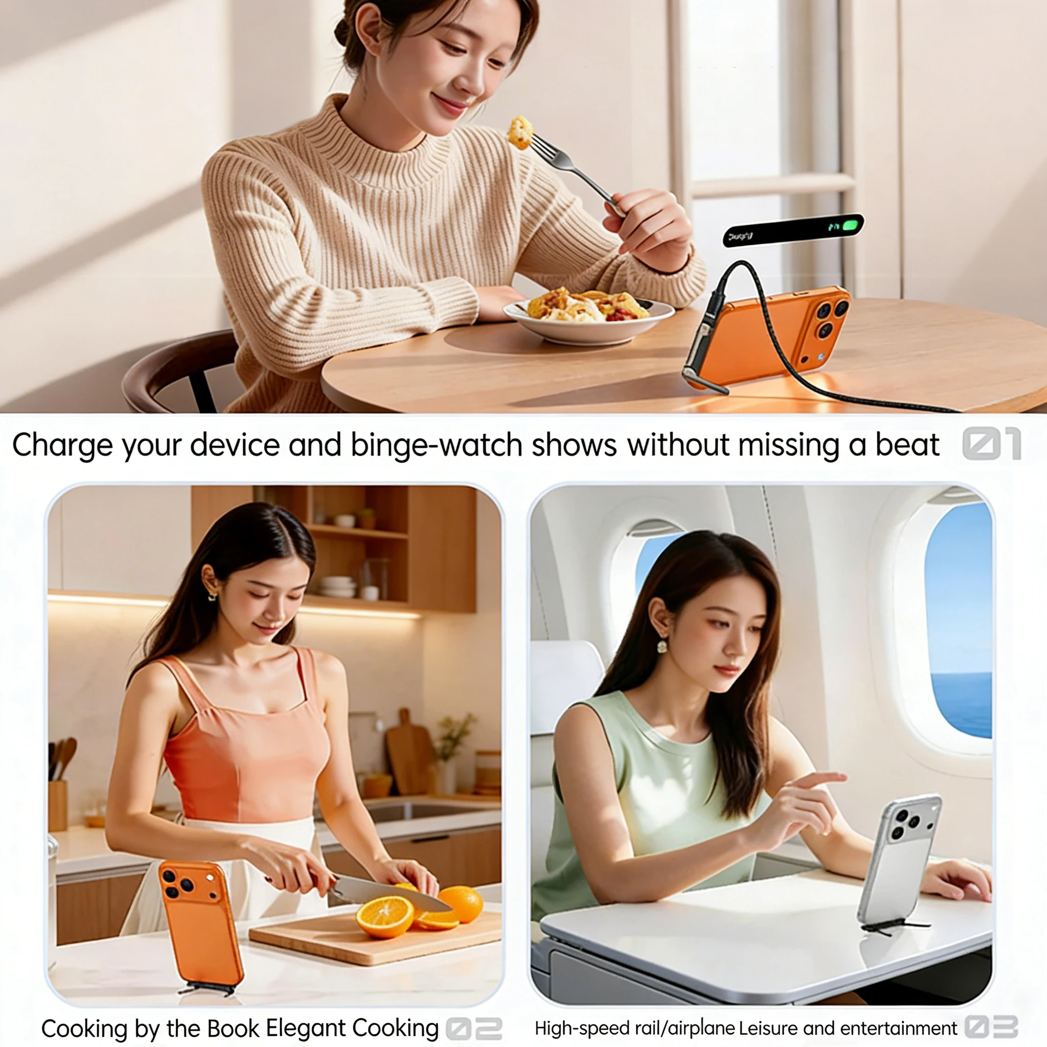 รูปสินค้า อะแดปเตอร์ชาร์จเร็ว 2 in 1 USB-C 240W