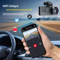 Nouveau 1080P HD WIFI 2/3 caméra Dash Cam pour caméra de voiture enregistreur vidéo voiture DVR avant arrière caméra Vision nocturne accessoires de voiture 3