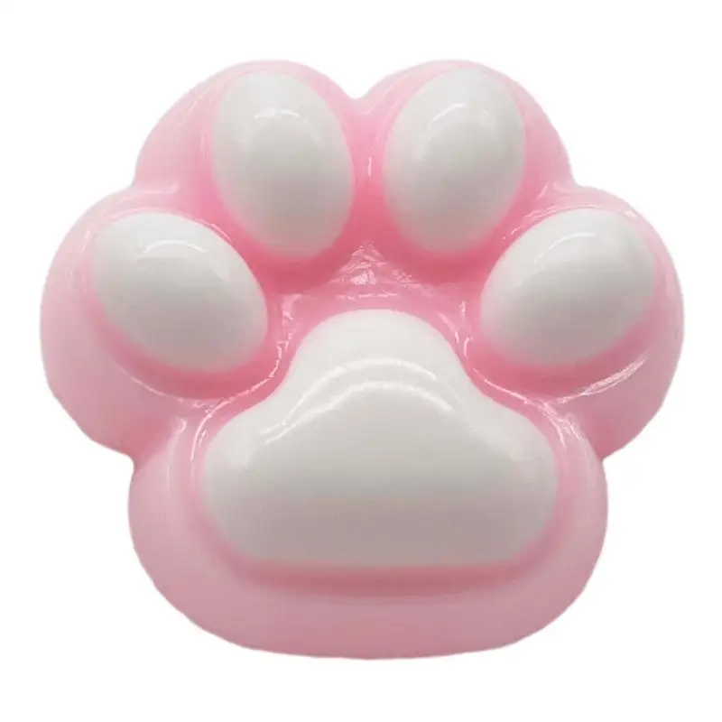 

Squeeze Toys For Kids Cat Paw Shape Relaxing Toys Soft Bright Colors Decorative Kids Fidget Toys Relaxing Supplies