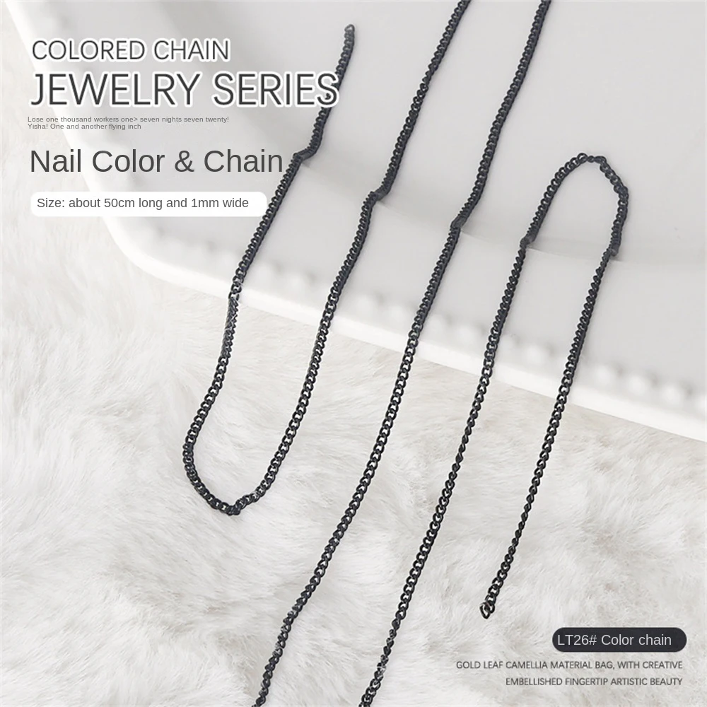

Metal Jewelry 50cm Material Safety Full Range Of Styles Sweet Japanese Not Easy To Drop Nail Chain Nail Accessories Metal
