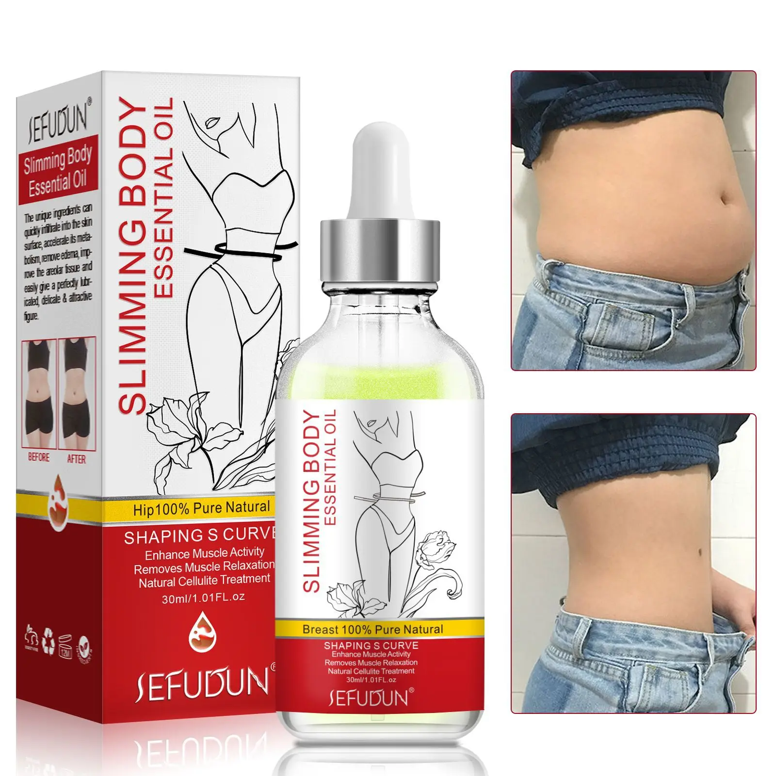 

Slimming Losing Weight Essential Oils Thin Leg Waist Fat Burning Pure Natural Weight Loss Products Beauty Body Slimming Creams