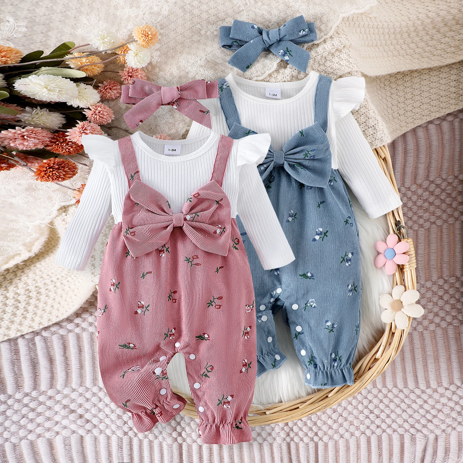 Baby Girls Romper Set 1
