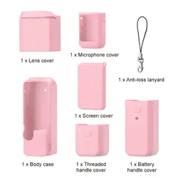 Silicone Protective Case with Lens Head Protector for Pink