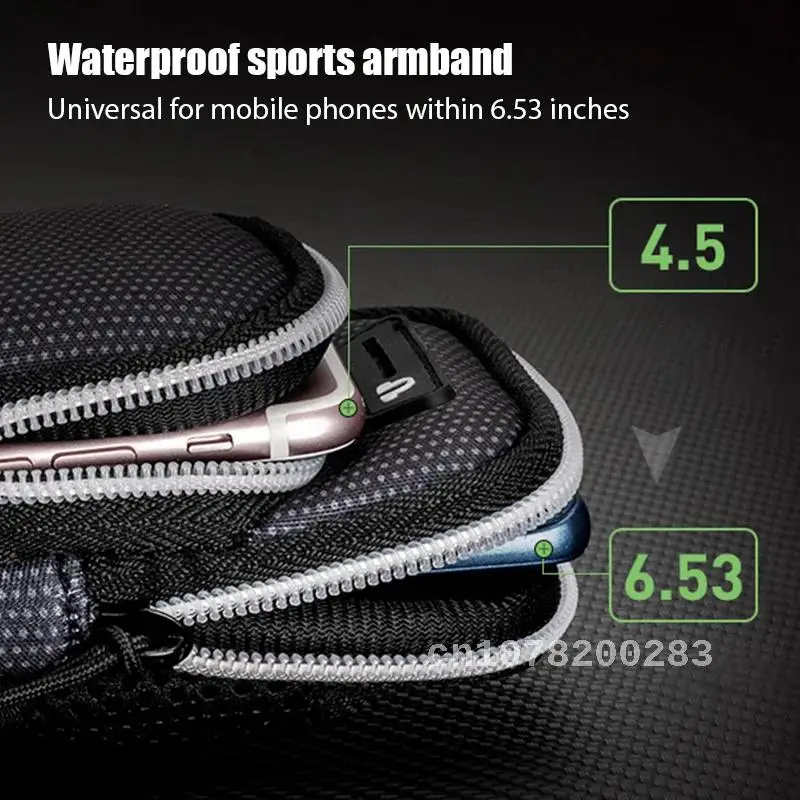 Arm Band Bag Universal for Mobile Phone with 6.53 inches Breathable Mesh Waterproof Sports Armband Phone Case