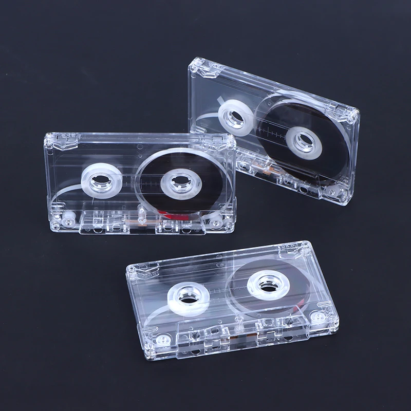 90 Minutes New High Quality Blank Magnetic Audio Tape Transparent Cassett