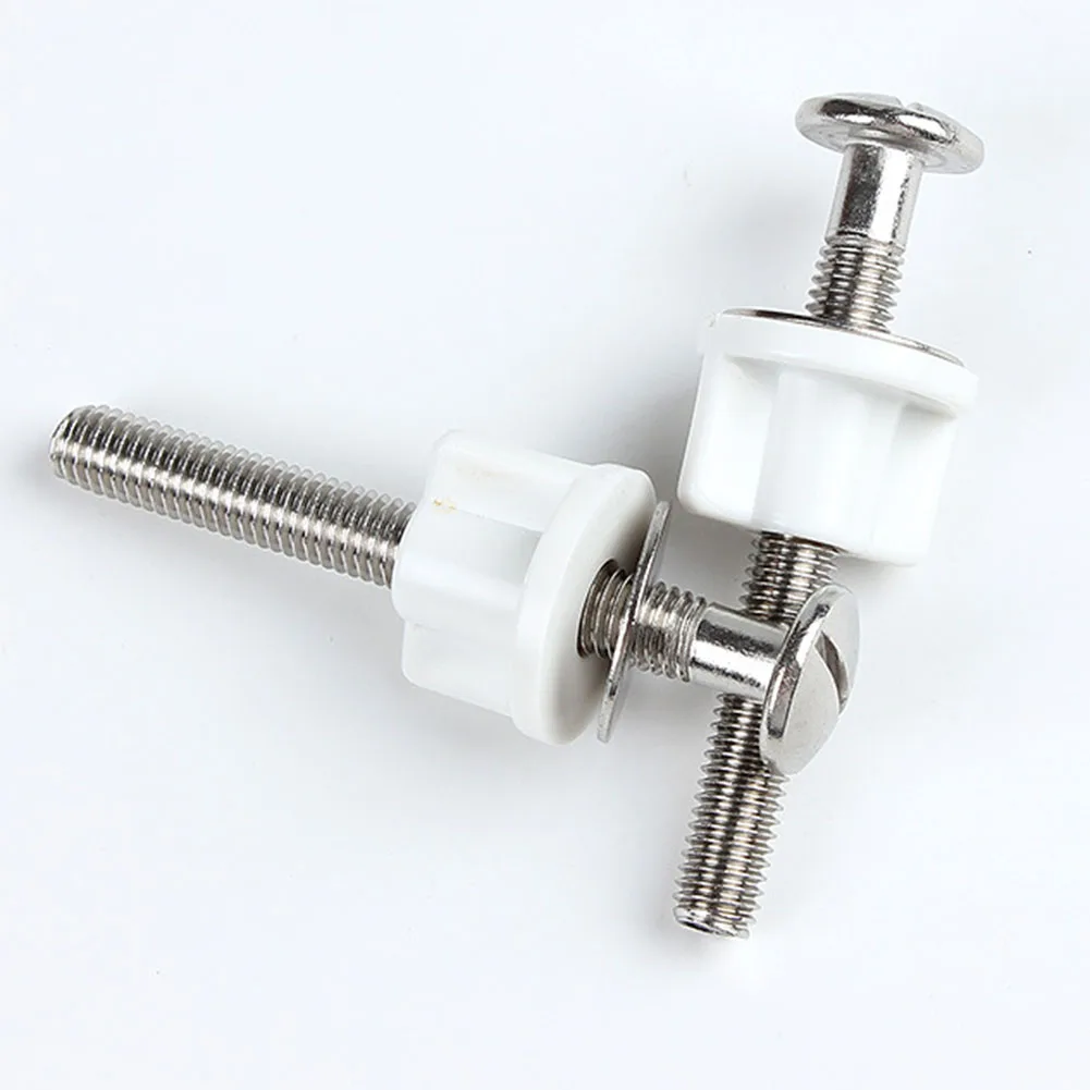 

2pcs Toilet Lid Bolt Toilet Installation Fixing Screw Connection Group Hinge Toilet Cover Installation Screws Nut Bathroom Acces