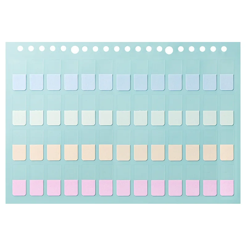 4Pcs A5 B5 Transparent Sticky Notes Self-Adhesive BookMarkers  Annotation Reading Book Clear Tab Kawaii Cute канцелярия 6