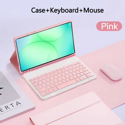 11 - Inch Tablet Keyboard Case with Pencil Slot - French (Pink 2)