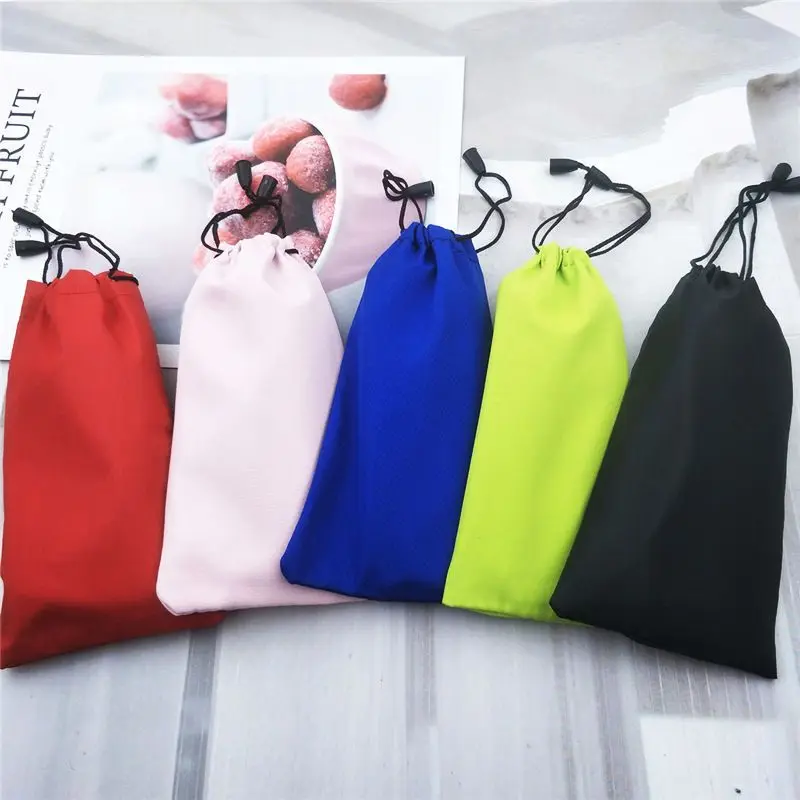 5 PCS 부드러운 방수 안경 가방 Drawstring 방진 선글라스 케이스 포켓 안경 천 파우치 안경 액세서리