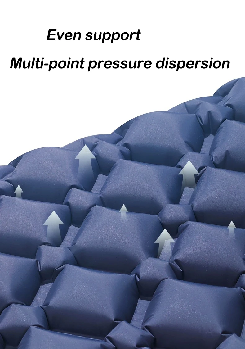 Outdoor Camping Double Inflatable Mattress Extra Wide Sleeping Pad Ultralight Folding Bed Sleeping Mat Car Travel Mat 4