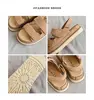 2024 Men Cowhide Non-Stuffy Feet Fashion Sandals Summer New Couple Thick Bottom Increased Super Soft Outdoor Slippers Women 6