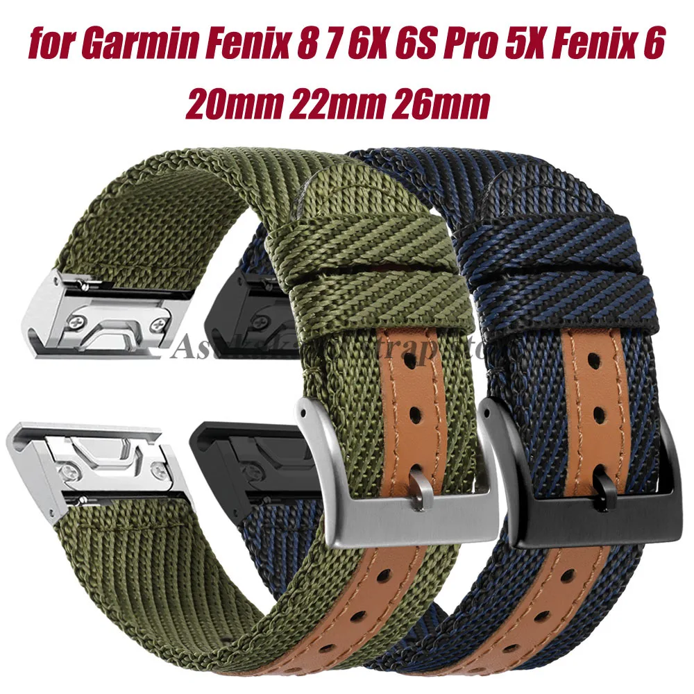 Durable Quick-Release Nylon Watch Strap - Canvas Bracelet, Various Sizes