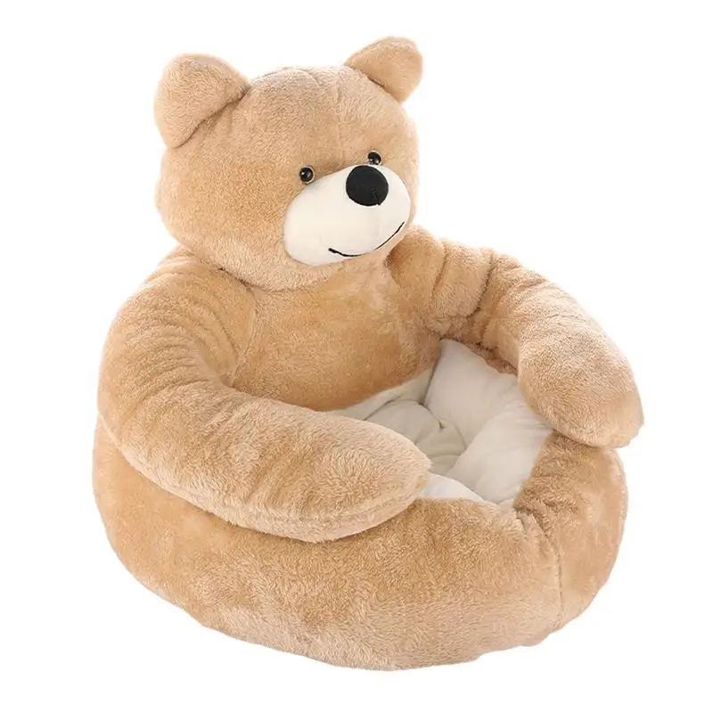 

Кровать для домашних животных Bear Cuddler, Очаровательная кровать для кошек, удобная моющаяся плюшевая подушка для домашних животных, кровати и диваны для домашних собак