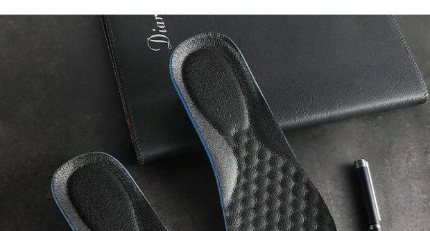 Premium Orthese Einlegesohle Leder Einlegesohlen für Plattfuß Bogen Unterstützung 3D ortho pä dische Einlegesohlen für Männer Frauen Ochsen Bein Laufs chuh Pad – Detail 33