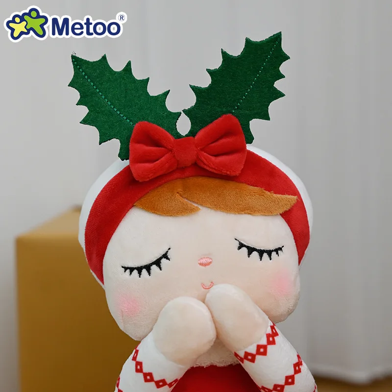 Cute Soft Christmas Toy Stuffed Elk Snowman Doll Plush Boys Girls Toy Xmas Tree Decoration Original Metoo Angela Doll brinquedos 3