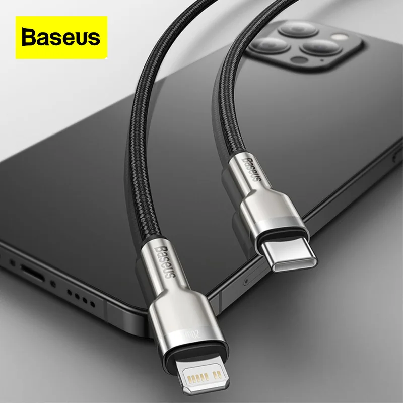 Baseus Type-C To IP 18W 20W Fast Charging Data Cable for IPhone 12 13 14  Pro Max Mobile Portable USB Charging Cable 0.25m 1m 2m - AliExpress