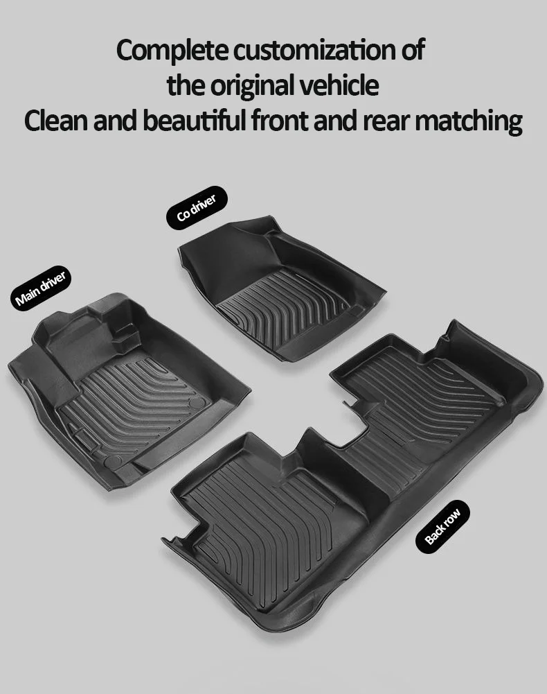 Car Floor Mats For Changan CS55 Plus 2023 Accessories 2021~2024 TPE Waterproof Anti-scratch Mud Carpet Covers Full LHD Foot Pads