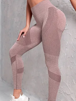 High Waist Compression Leggings with Butt Lift Technology for Women - Tummy Control Yoga Pants with Stretchy Contour Design 4