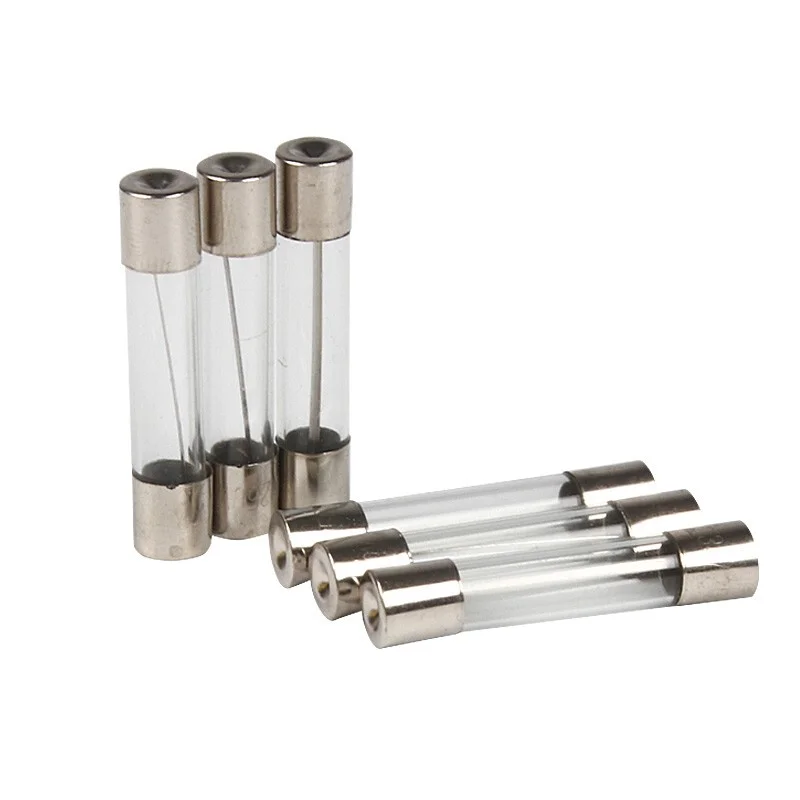 

10pcs Glass Tube Fuse 6X30MM 0.1A 0.2A 0.5A 1A 2A 3A 4A 5A 6.3A 8A 10A 12A 15A 20A 30A 25A 250V Fast Blow Fuses