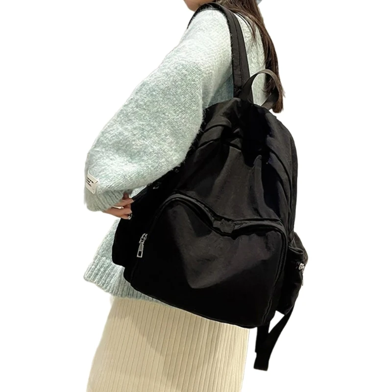 Shoulder Bag Bookbags for Girl Student Splashproof Rucksack Nylon Schoolbag