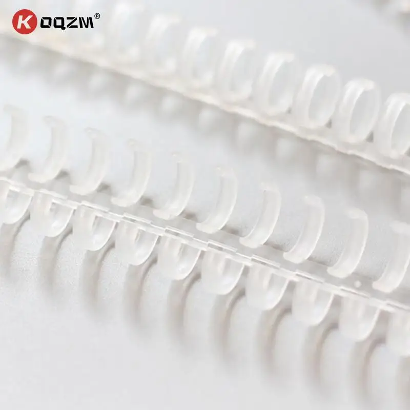 5pcs 30 Hole Loose-leaf Plastic Binding Ring Spring Spiral Rings Office Supplies For Kid Paper Notebook Office Supplies