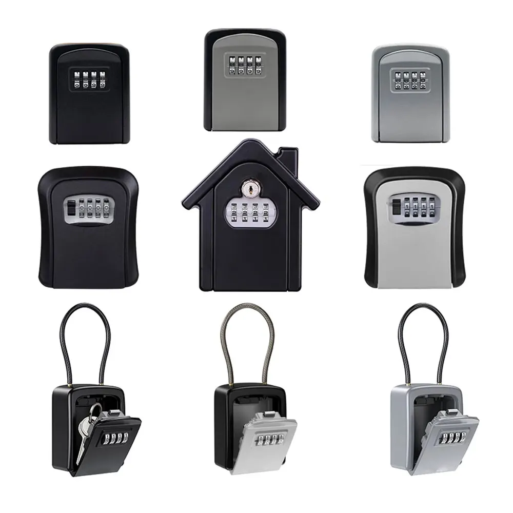 WeatherproofWallmountedKeySafePasswordKeyBoxKeyLockBoxNo4