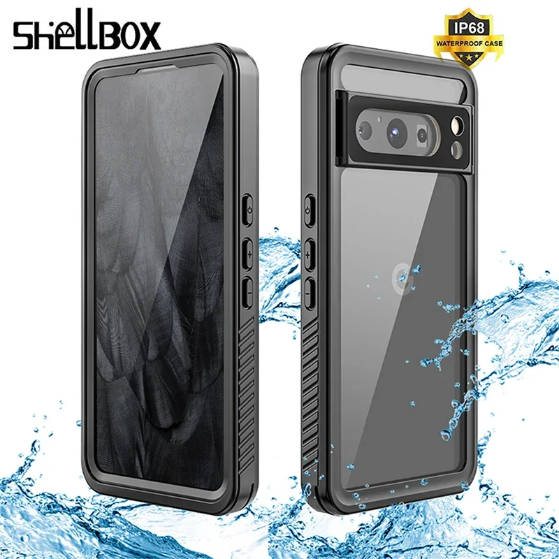 

Shellbox IP68 Waterproof Case For Google Pixel 8 Pro Full Cover 7a Anti-Scratch Skin Funda Underwater Swim Outdoor Cuque Shell