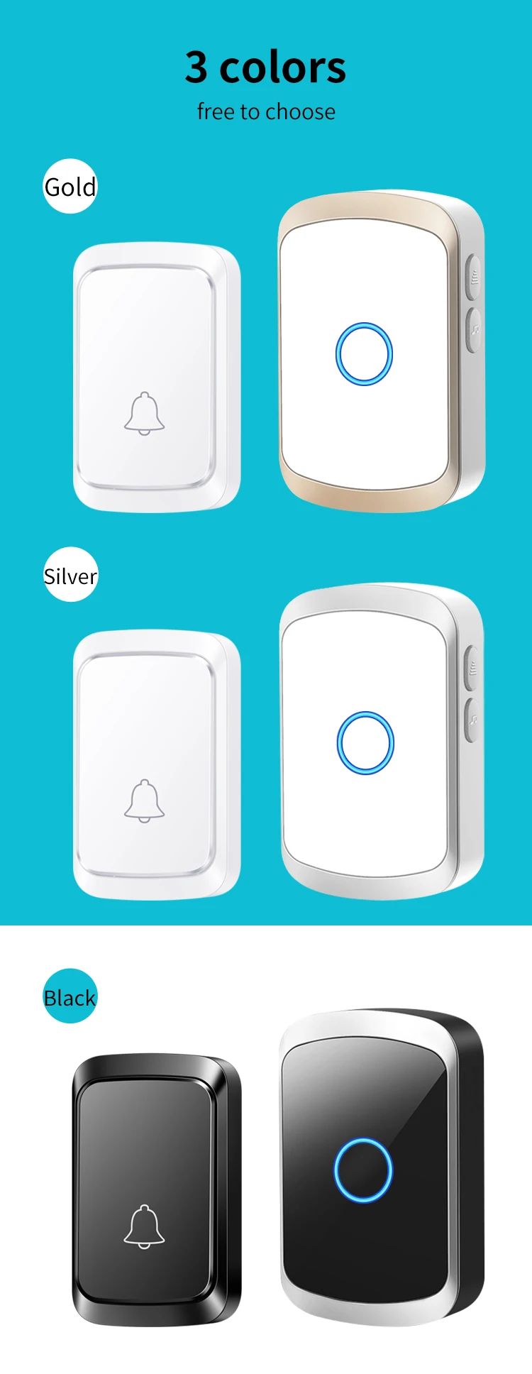 Alarme, Sem Fio, Handicap Pager, Fall Alert,