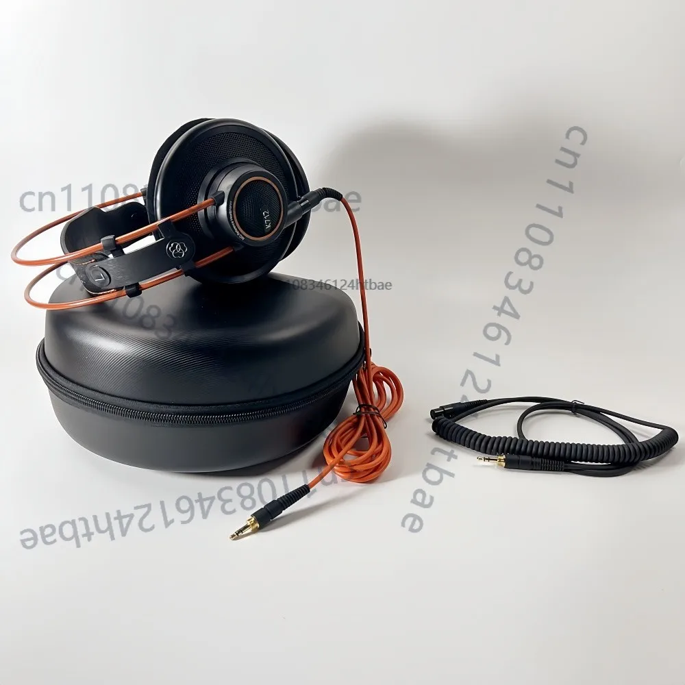 AKG K712 PRO 다이나믹 레퍼런스 스튜디오 오버이어 3.5mm 유선 헤드폰 블랙 (95% 새 상품)