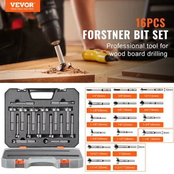 VEVOR 16Pcs Forstner Bit Set 1/4 2