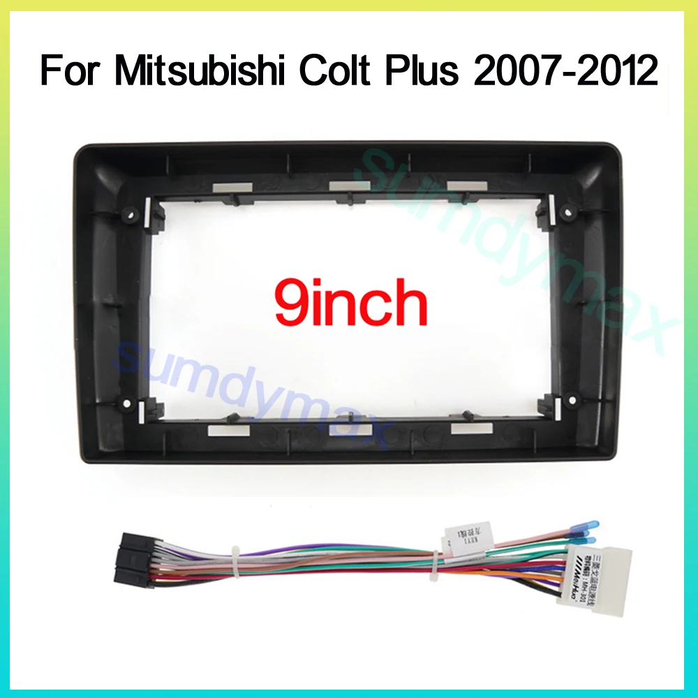 

9 дюймовая Автомобильная рамка Android радио Fascia Для Mitsubishi Colt Plus 2007-2012 головное устройство авто приборная панель GPS стерео панель монтаж