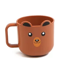 

BPA Free Kids Drinking Mugs Baby Learning Water Cup Leakproof Handle Cartoon Shape Baby Water Cup Bottle Creative Gift Wholesale