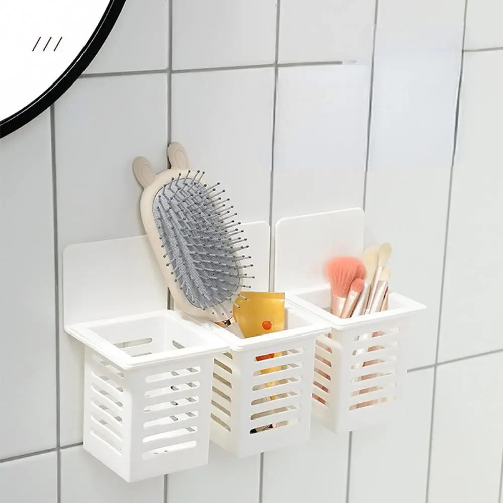 Toothbrush Holder 1PC Wall Mounted Toothbrush Holder Set for Bathroom Spoons and Forks Holder for Kitchen Space Saving Toothbrush Storage