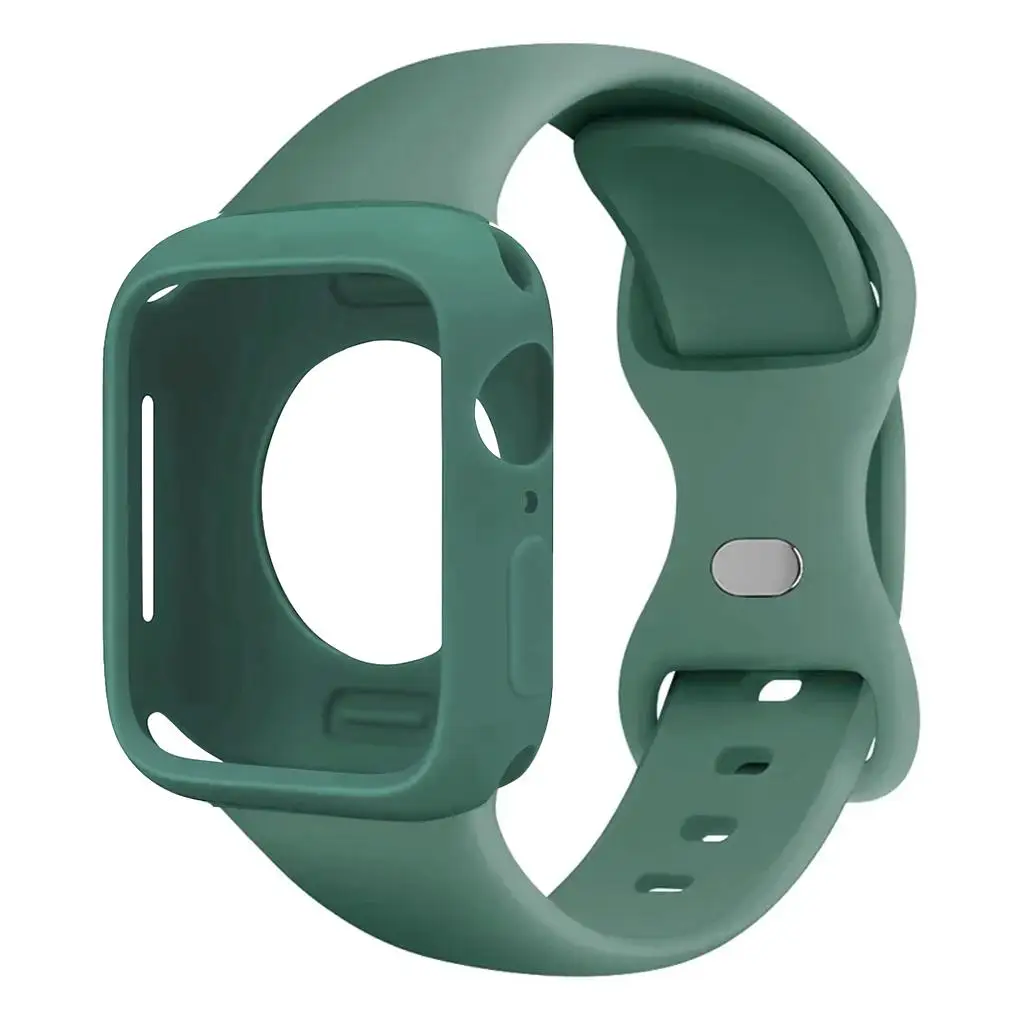 Silicone Sport Strap with TPU Soft Silicone Protective Case