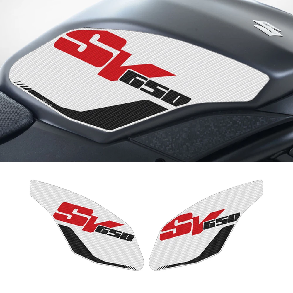 Motorcycle Side Tank Pad Protection Knee Grip Anti-slip for SUZUKI SV650 SV 650 ABS 2017-2022 for suzuki sv650 sv650s sv650x sv 650 s x motorcycle 3d tank pad protector decal knee grip anti slip tankpad 2016 2022