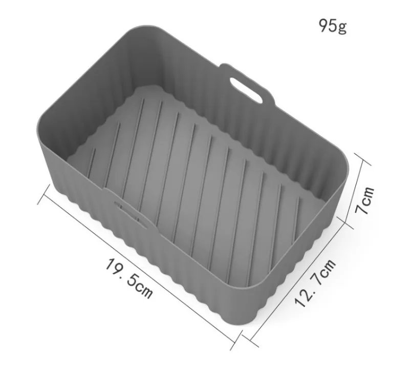 air fryer liners Food Grade Silicone Non-Stick Fryer Basket Accessories for Ninja Dual Air Fryer