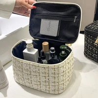 Nouveau Sac à Maquillage Tricoté pour Femme 2026 – Trousse de Maquillage Portable et Tendance Grande Capacité BX100 5