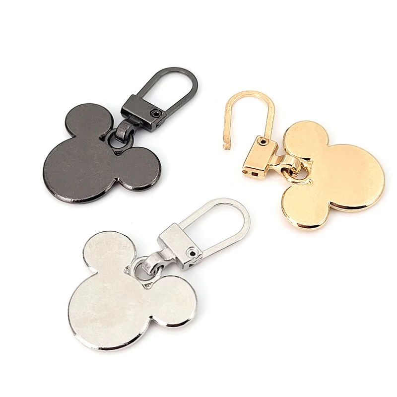 5Pcs Detachable Zipper Puller Tab Cartoon Multi-functional Bag School Bag Clothes Universal Zipper Alloy Head