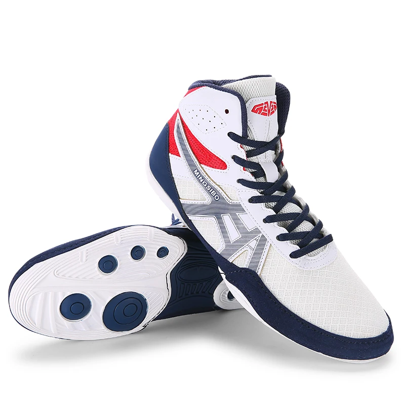 Unisex Professional Boxing Shoes Breathable Wear-Resistant Non-Slip Wrestling Shoes Man Fighting Sneakers Gym Training Footwear