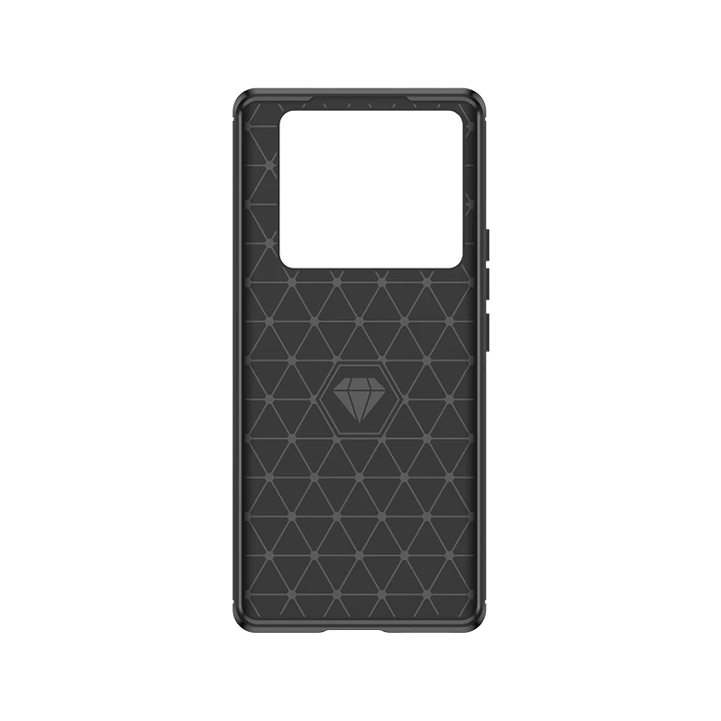 Premium Silicone Carbon Fiber Back Case - Sleek Protection