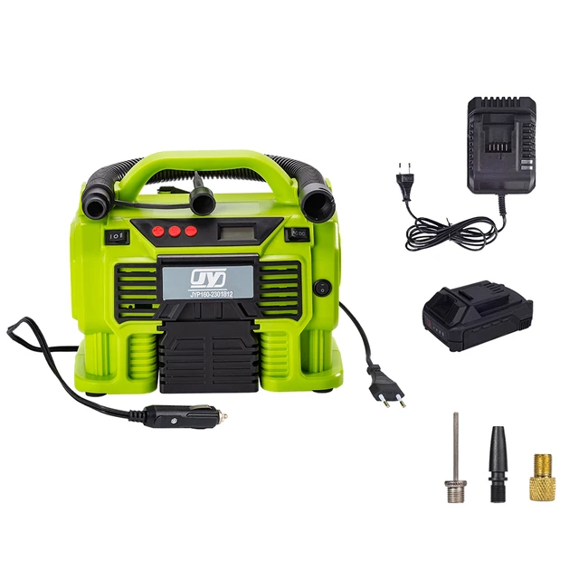 Compresseur Voiture AC/DC Double Alimentation 220V Maison ou Allume-Cigare  12V 150PSI Gonfleur pneus Voiture