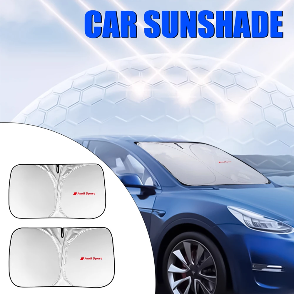 Car Windshield Sunshade Car Front And Rear Windshield Sunshade Protection Accessorie For Audi Sline A1 A2 A3 A4 A5 S3 S4 S5 S6 Q1 Q2 Q3 Q5 Q7 TT Quattro