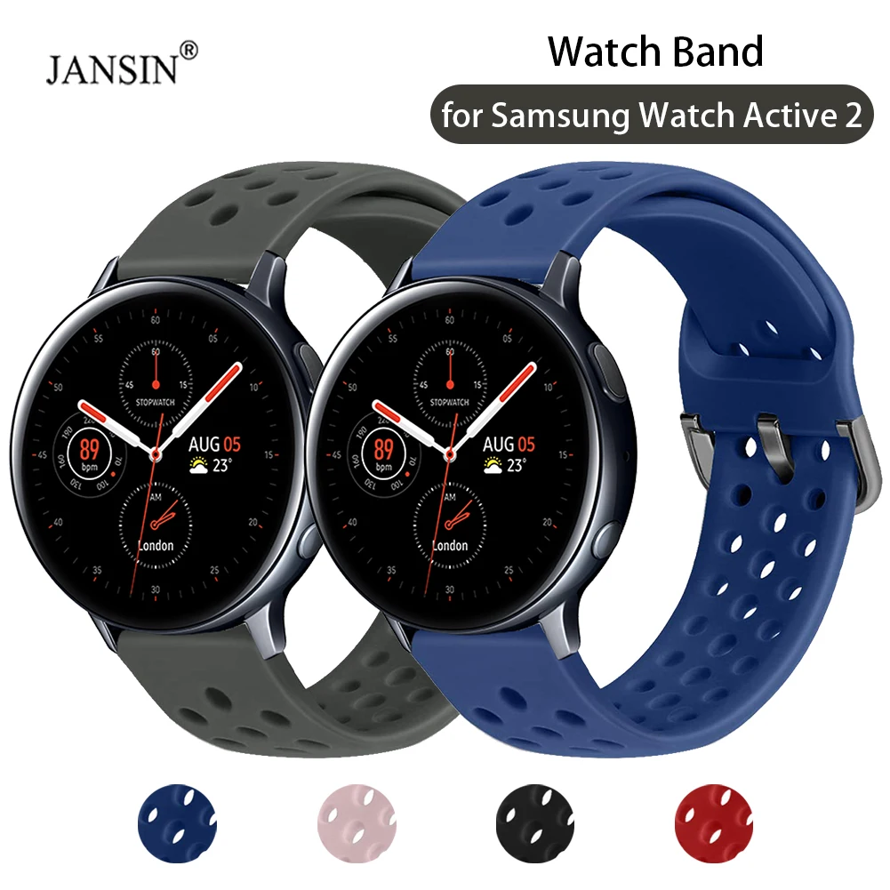 Cinturino In Silicone Per Samsung Galaxy Watch Active 2 40Mm 44Mm Sports Smart Watch Bracciale Per Active 2 Wristband Correa Accessori
