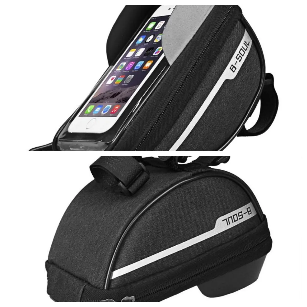Bicycle Bag 1L Frame Front Top Tube Bike Bag Handlebar Mtb Touch Screen Cycling Phone Holder Accessories